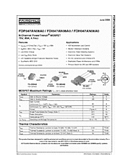 DataSheet FDP047AN08A0 pdf